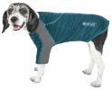 Pet Life Active 'Chewitt Wagassy' 4-Way Stretch Performance Long Sleeve Dog T-Shirt - Teal - X-Large