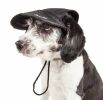 Pet Life 'Cap-Tivating' Uv Protectant Adjustable Fashion Dog Hat Cap - Black - Medium