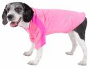 Pet Life Active 'Chewitt Wagassy' 4-Way Stretch Performance Long Sleeve Dog T-Shirt - Pink - X-Large