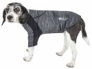 Pet Life Active 'Chewitt Wagassy' 4-Way Stretch Performance Long Sleeve Dog T-Shirt - Black - X-Small