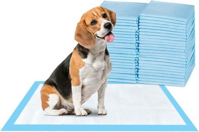 ScratchMe Super-Absorbent Waterproof Dog and Puppy Pet Training Pad; Housebreaking Pet Pad; 20-Count Large-Size; 23.6''X35.4''; Blue; Large 20pcs - as