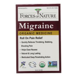 Forces Of Nature Certified Organic Medicine Migraine Rollerball Applicator - 1 Each - 4 ML - 1957430