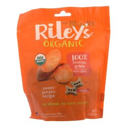 Riley's Organics Organic Dog Treats; Sweet Potato Recipe; Small - Case of 6 - 5 OZ - 2311298