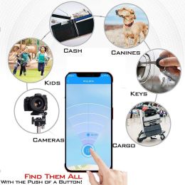 Bluetooth 4.0 Smart positioning anti-loss device Mobile pet wallet key chain smart finder-Black - default