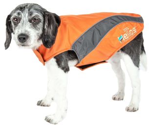 Helios Octane Softshell Neoprene Satin Reflective Dog Jacket w/ Blackshark technology - Small