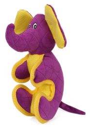 Pet Life Cartoon Funimal Plush Animal Squeak Chew Tug Dog Toy - Purple