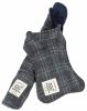 Touchdog 2-In-1 Windowpane Plaided Dog Jacket With Matching Reversible Dog Mat - Large