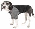 Pet Life Active 'Hybreed' 4-Way Stretch Two-Toned Performance Dog T-Shirt - Black - X-Small