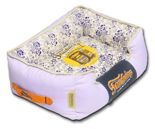 Touchdog Floral-Galore Vintage printed Ultra-Plush Rectangular Designer Dog Bed - Large