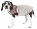 Pet Life Active 'Aero-Pawlse' Heathered Quick-Dry And 4-Way Stretch-Performance Dog Tank Top T-Shirt - Brown - Medium