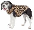 Pet Life Luxe 'Poocheetah' Ravishing Designer Spotted Cheetah Patterned Mink Fur Dog Coat Jacket - Small