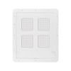 Foldable Plastic Pet Dog Cat Flap Door Pet Screen Dog Fence Home Automatic Flap Door - White - S 24x29 cm