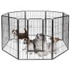 40 Inch 8 Metal Panel Heavy Duty Pet Playpen Dog Fence - As pictures show