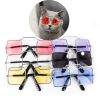 Cute Dog cat Glasses Pet Goggles Glasses Suitable For Puppy Cat Photo Props - yellow - Square