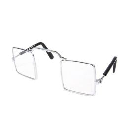 Cute Dog cat Glasses Pet Goggles Glasses Suitable For Puppy Cat Photo Props - white - Square