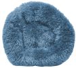 Pet Life 'Nestler' High-Grade Plush and Soft Rounded Dog Bed - Blue - Large