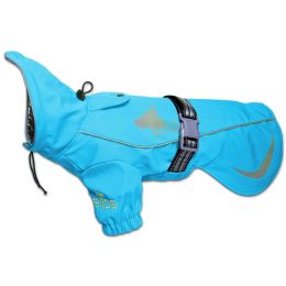 Dog Helios 'Ice-Breaker' Extendable Hooded Dog Coat w/ Heat Reflective Tech - Blue - Small