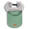 Touchdog 'Eskimo-Swag' Duck-Down Parka Dog Coat - Mint Green - Small