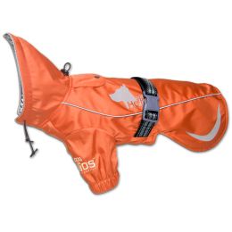 Dog Helios 'Ice-Breaker' Extendable Hooded Dog Coat w/ Heat Reflective Tech - Orange - Small