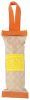 Pet Life 'Quash' Water Bottle Inserting Nylon and Rubber Crackling Dog Toy - Orange / Yellow