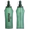 Dog Helios 'Hydra-Peak' Soft-Shell Travel Dog Water Bottle - Green - Large