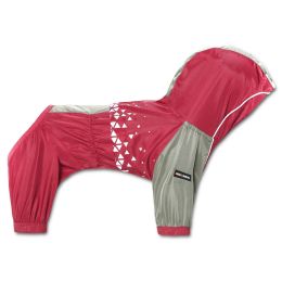 Dog Helios 'Vortex' Full Bodied Waterproof Windbreaker Dog Jacket - Red - Large