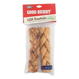 Castor and Pollux Good Buddy Braided Sticks Dog Chews - Chicken Braids - Case of 9 - 998450