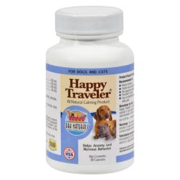 Ark Naturals Happy Traveler for Dogs and Cats - 30 Capsules - 0814863