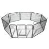 24" Dog Pet Playpen Heavy Duty Metal Exercise Fence Hammigrid 8 Panel Silver - As pic