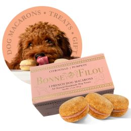 Dog Macarons - Count of 3 (Dog Treats | Dog Gifts) - Pumpkin