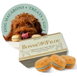 Dog Macarons - Count of 3 (Dog Treats | Dog Gifts) - Mint