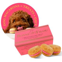 Dog Macarons - Count of 3 (Dog Treats | Dog Gifts) - Rose