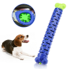 Dog Chew Toys Toothbrush Pets Molar Tooth Cleaning Brushing Stick Doggy Silicone - Blue