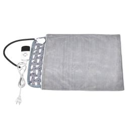 Pet Heating Pad Waterproof Electric Heating Mat Warming Blanket with 9 Heating Modes - Grey - US