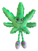 Mary Jane the Weed Leaf 420 Dog Toy - Green