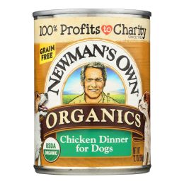 Newman's Own Organics Chicken Grain Free Dinner - Organic - Case of 12 - 12.7 oz. - 1193895