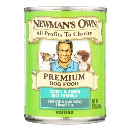 Newman's Own Organics Premium Turkey and Brown Rice - Case of 12 - 12.7 oz. - 0713552