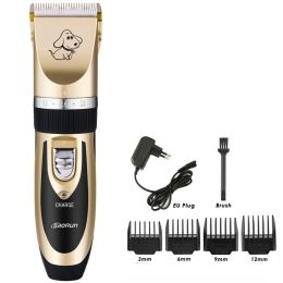 Professional Electric Pet Dog Hair Trimmer Rechargeable Animal Grooming Clippers Cat Shaver Haitcut Machine 110-240V AC - default