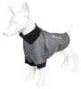 Pet Life Active 'Fur-Flexed' Relax-Stretch Wick-Proof Performance Dog Polo T-Shirt - Grey - Large