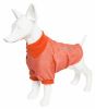 Pet Life Active 'Fur-Flexed' Relax-Stretch Wick-Proof Performance Dog Polo T-Shirt - Orange - Medium