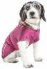 Pet Life Active 'Pull-Rover' Premium 4-Way Stretch Two-Toned Performance Sleeveless Dog T-Shirt Tank Top Hoodie - Maroon - Large