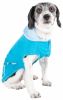 Pet Life Active 'Pull-Rover' Premium 4-Way Stretch Two-Toned Performance Sleeveless Dog T-Shirt Tank Top Hoodie - Blue - Small