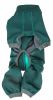 Dog Helios 'Rufflex' Mediumweight 4-Way-Stretch Breathable Full Bodied Performance Dog Warmup Track Suit - Green - X-Large