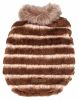 Pet Life Luxe 'Tira-Poochoo' Tiramisu Patterned Mink Dog Coat Jacket - X-Small