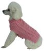 Swivel-Swirl Heavy Cable Knitted Fashion Designer Dog Sweater - X-Small