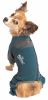 Dog Helios 'Rufflex' Mediumweight 4-Way-Stretch Breathable Full Bodied Performance Dog Warmup Track Suit - Blue - X-Large