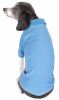 Pet Life Active 'Fur-Flexed' Relax-Stretch Wick-Proof Performance Dog Polo T-Shirt - Blue - Small