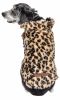 Pet Life Luxe 'Poocheetah' Ravishing Designer Spotted Cheetah Patterned Mink Fur Dog Coat Jacket - Small