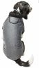 Pet Life Active 'Fur-Flexed' Relax-Stretch Wick-Proof Performance Dog Polo T-Shirt - Grey - Large