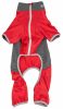 Pet Life Active 'Warm-Pup' Heathered Performance 4-Way Stretch Two-Toned Full Body Warm Up - Red - X-Large